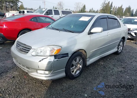 2003 Toyota Corolla Ce from USA, damaged, VIN 1NXBR32E63Z000666
